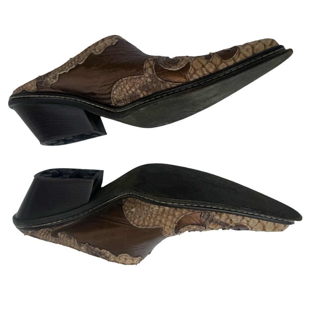 Donald J Pliner Women’s 6.5 Western Tooled Leather Mules - Picture 8 of 15
